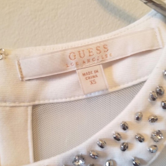 GUESS White Mesh Top - Picture 3 of 3